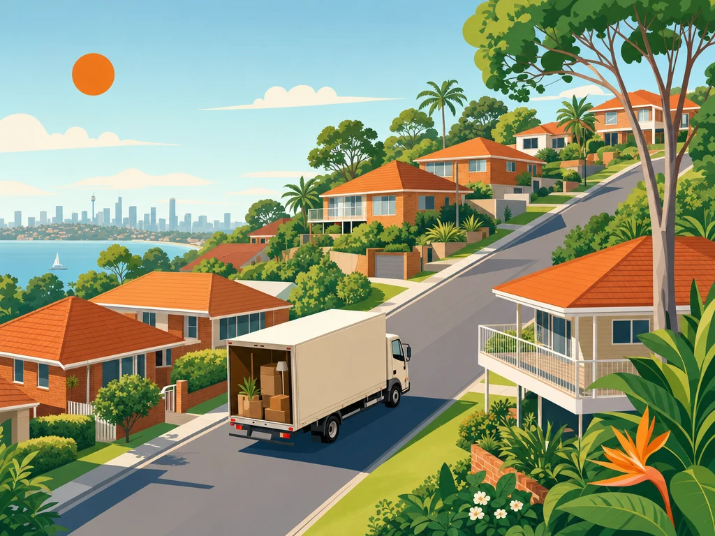 A sunny Stafford street with family homes and a removal truck